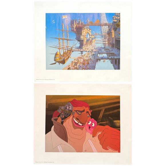 Treasure Planet Lithographs Set of 2 Walt Disney Store - Picture 1 of 4
